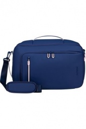 Utazótáska, kabin méret, 21l, 3 in 1, AMERICAN TOURISTER "Puffypop", tengerészkék